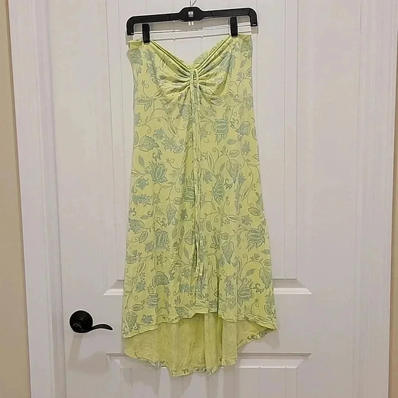 Patagonia Dresses & Skirts - Patagonia Dress Halter Neck Tie Green Floral Size Medium